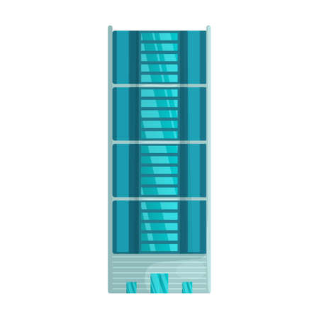 High buildings vector icon.Cartoon vector icon isolated on white background high buildings.のイラスト素材