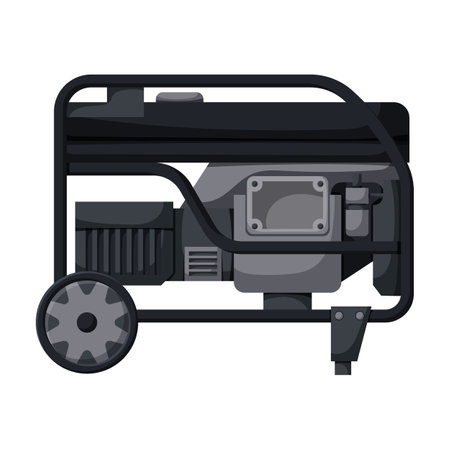 Generator vector icon.Cartoon vector icon isolated on white background generator.のイラスト素材