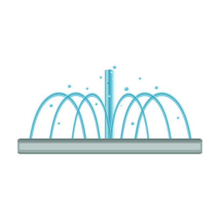 Fountain vector icon.Cartoon vector icon isolated on white background fountain.のイラスト素材