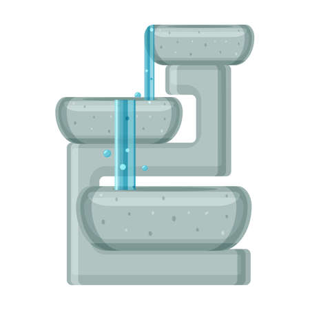 Fountain vector icon.Cartoon vector icon isolated on white background fountain.のイラスト素材