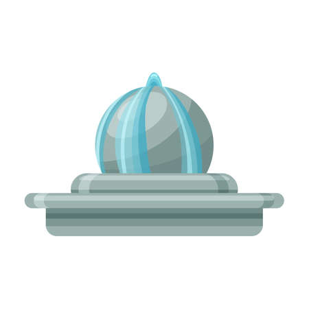 Fountain vector icon.Cartoon vector icon isolated on white background fountain.のイラスト素材