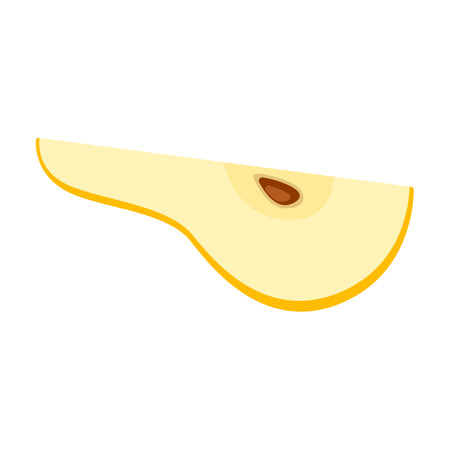Pear vector icon.Cartoon vector icon isolated on white background pear.のイラスト素材