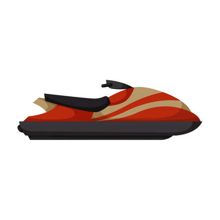 Jet ski vector icon.Cartoon vector icon isolated on white background jet ski.のイラスト素材