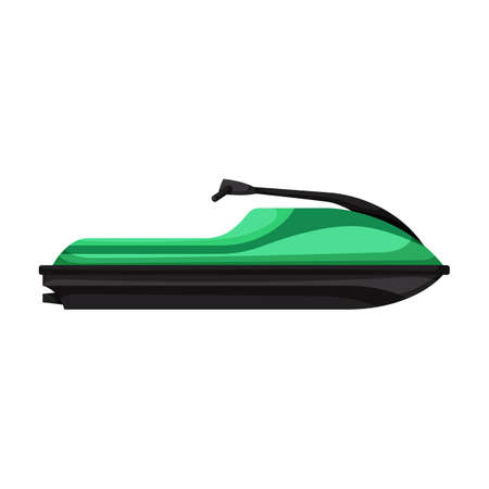 Jet ski vector icon.Cartoon vector icon isolated on white background jet ski.のイラスト素材