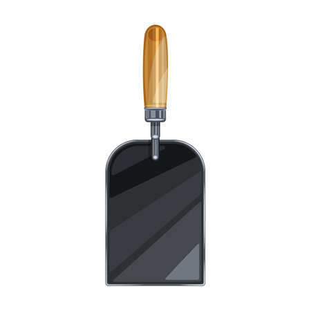 Trowel vector icon.Cartoon vector icon isolated on white background trowel.のイラスト素材