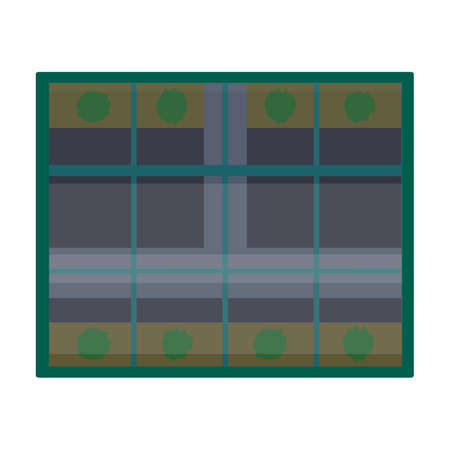 Greenhouse vector icon.Cartoon vector icon isolated on white background greenhouse.のイラスト素材