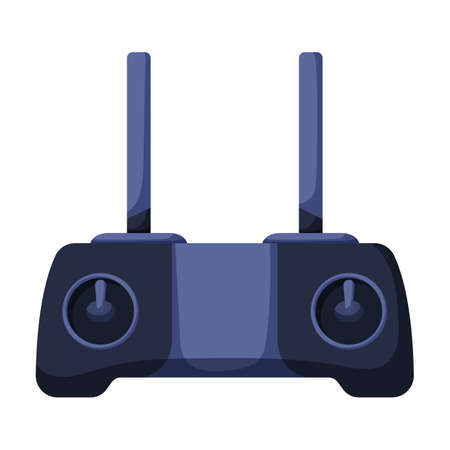Control panel of drone cartoon vector icon.Cartoon vector illustration rc drone. Isolated...