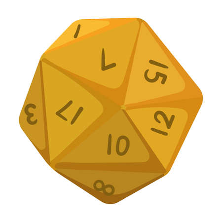 Game dice vector icon.Cartoon vector icon isolated on white background game dice.のイラスト素材