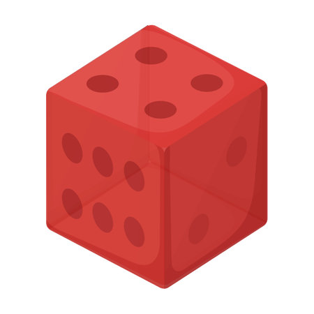 Game dice vector icon.Cartoon vector icon isolated on white background game dice.のイラスト素材
