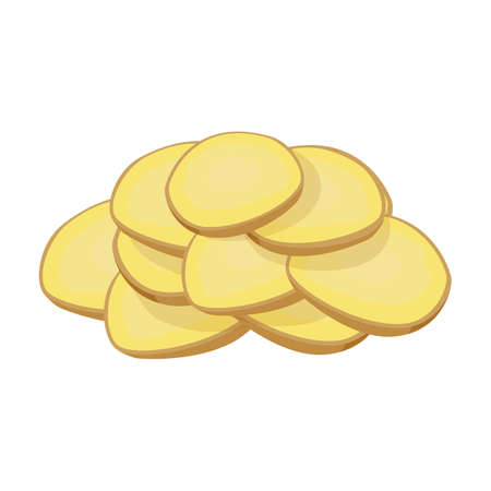 Ginger vector icon.Cartoon vector icon isolated on white background ginger.のイラスト素材