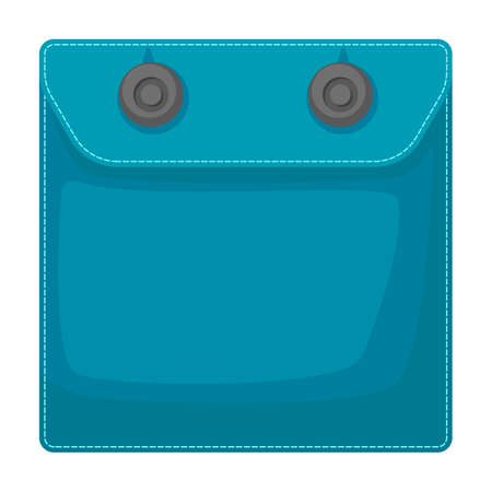 Pocket vector icon.Cartoon vector icon isolated on white background pocket.のイラスト素材