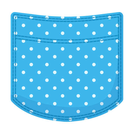 Pocket vector icon.Cartoon vector icon isolated on white background pocket.のイラスト素材