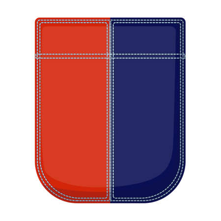 Pocket vector icon.Cartoon vector icon isolated on white background pocket.のイラスト素材