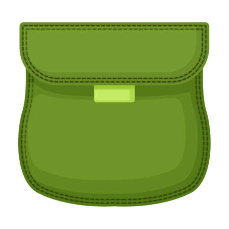 Pocket vector icon.Cartoon vector icon isolated on white background pocket.のイラスト素材