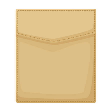 Pocket vector icon.Cartoon vector icon isolated on white background pocket.のイラスト素材
