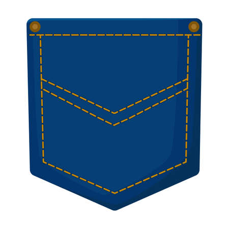 Pocket vector icon.Cartoon vector icon isolated on white background pocket.のイラスト素材
