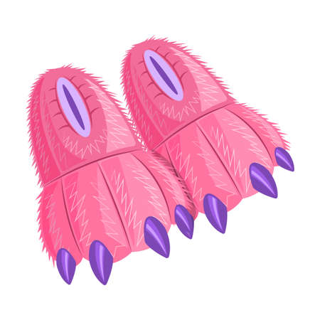 Slippers vector icon.Cartoon vector icon isolated on white background slippers.のイラスト素材