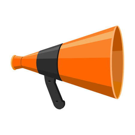 Speaker vector icon.Cartoon vector icon isolated on white background speaker.のイラスト素材