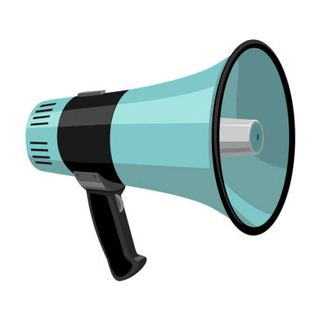 Speaker vector icon.Cartoon vector icon isolated on white background speaker.のイラスト素材