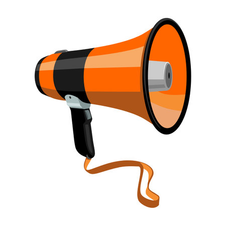 Speaker vector icon.Cartoon vector icon isolated on white background speaker.のイラスト素材