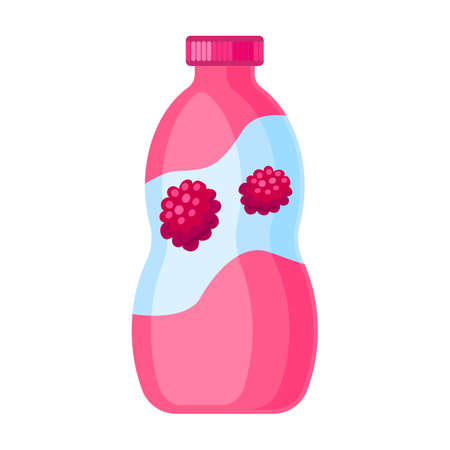 Yogurt vector icon.Cartoon vector icon isolated on white background yogurt.のイラスト素材