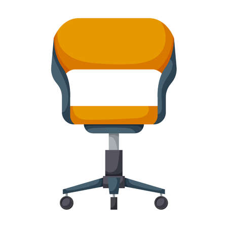 Office chair vector icon.Cartoon vector icon isolated on white background office chair.のイラスト素材