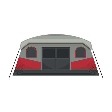 Tent vector icon.Cartoon vector icon isolated on white background tent.のイラスト素材