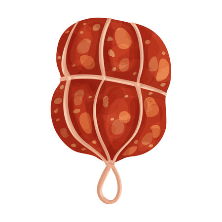 Sausage vector icon.Cartoon vector icon isolated on white background sausage.のイラスト素材