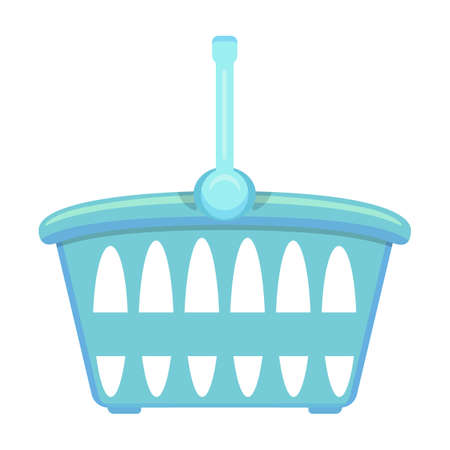 Basket vector icon.Cartoon vector icon isolated on white background basket.のイラスト素材