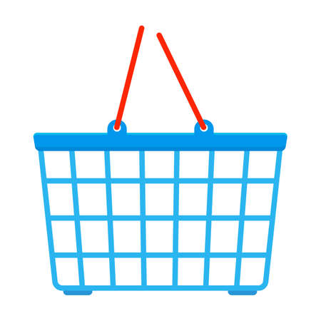 Basket vector icon.Cartoon vector icon isolated on white background basket.のイラスト素材