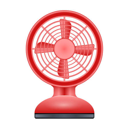 Fan vector icon.Realistic vector icon isolated on white background fan.のイラスト素材