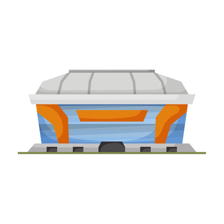 Arena vector icon.Cartoon vector icon isolated on white background arena.のイラスト素材