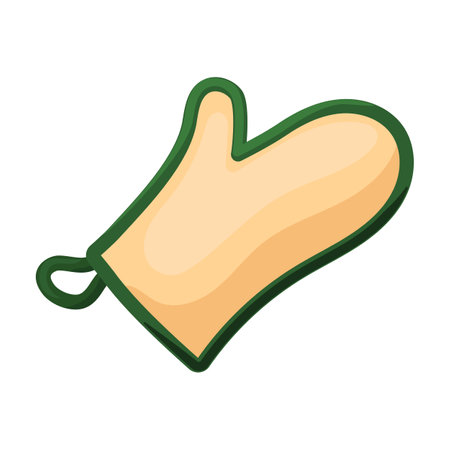 Mitten for spa vector icon.Cartoon vector icon isolated on white background mitten for spa.のイラスト素材