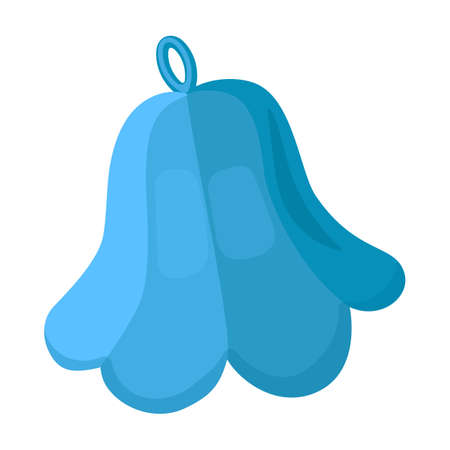 Sauna hat vector icon.Cartoon vector icon isolated on white background sauna hat.のイラスト素材