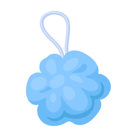Bath sponge vector icon.Cartoon vector icon isolated on white background bath sponge.のイラスト素材