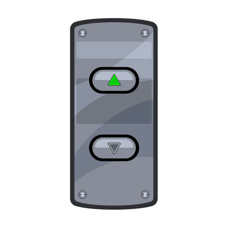 Elevator panel vector icon.Cartoon vector icon isolated on white background elevator panel.