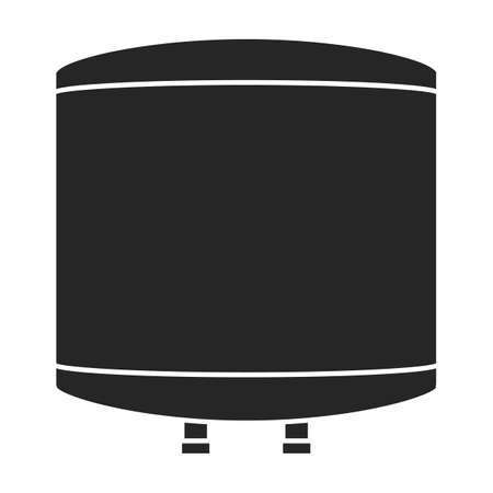 Heater electric vector black icon. Vector illustration heater electric on white background. Isolated black illustration icon of home boiler.のイラスト素材