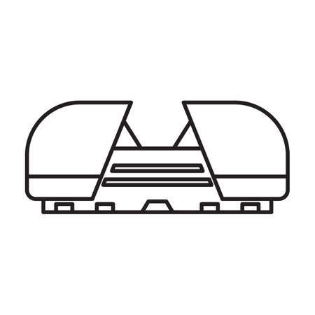 Arena vector outline icon. Vector illustration stadium on white background. Isolated outline illustration icon of arena .のイラスト素材