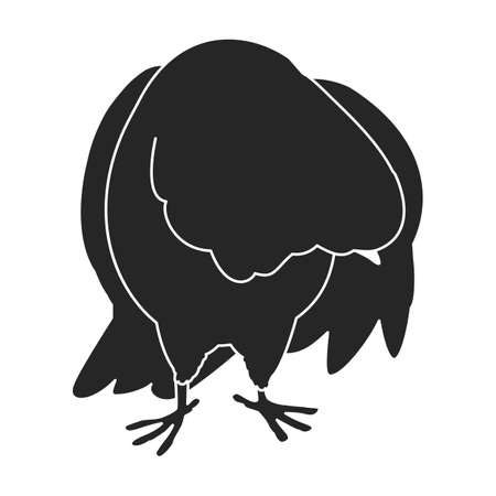 Dove vector icon.Black vector icon isolated on white background dove.のイラスト素材