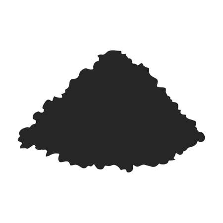 Ginger vector icon.Black vector icon isolated on white background ginger.のイラスト素材