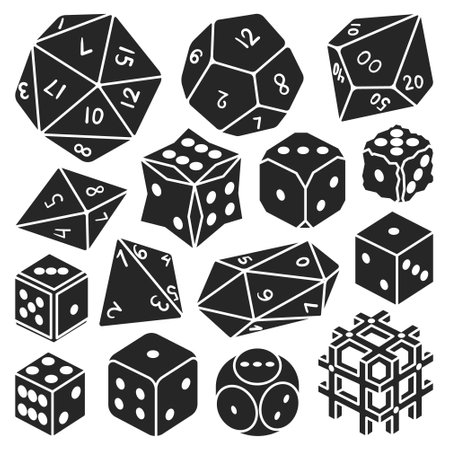 Game craps vector black set icon. Vector illustration dice on white background. Isolated black set icon game craps.のイラスト素材