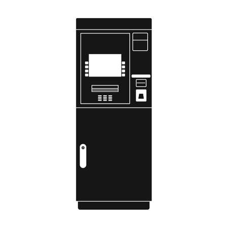 Terminal vector icon.Black vector icon isolated on white background terminal.のイラスト素材