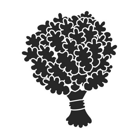 Sauna broom vector icon.Black vector icon isolated on white background sauna broom.のイラスト素材
