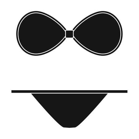 Underwear vector icon.Black vector icon isolated on white background underwear.のイラスト素材