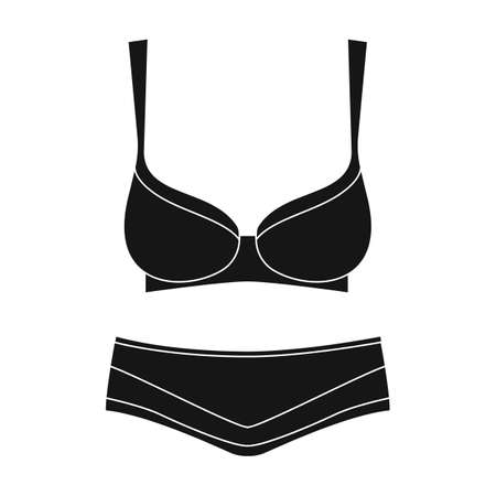 Underwear vector icon.Black vector icon isolated on white background underwear.のイラスト素材