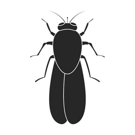 Parasites vector icon.Black vector icon isolated on white background parasites.のイラスト素材
