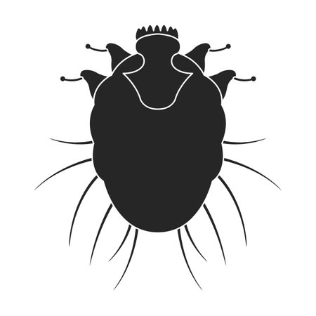 Parasites vector icon.Black vector icon isolated on white background parasites.のイラスト素材