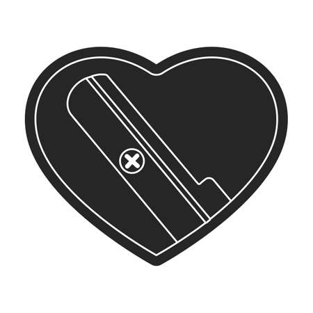 Sharpener vector icon.Black vector icon isolated on white background sharpener.のイラスト素材