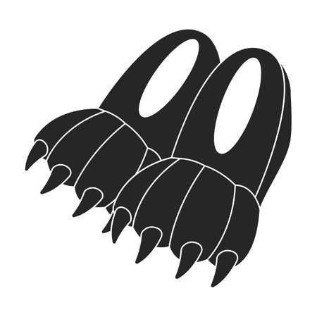 Slippers vector icon.Black vector icon isolated on white background slippers.のイラスト素材