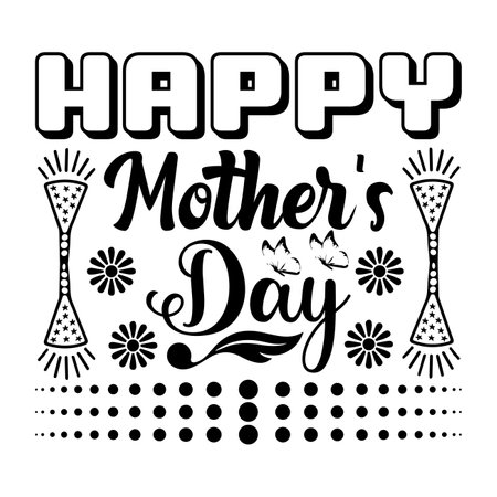 Happy mother's day Mother's day shirt print template, typography design for mom mommy mama daughter grandma girl women aunt mom life child best mom adorable shirtのイラスト素材